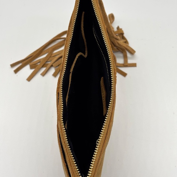Suede Fringed Clutch by F21 - Picture 5 of 6